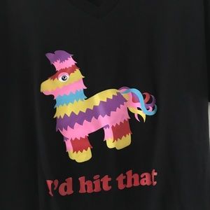I’d Hit That Naked Taco rainbow piñata tee